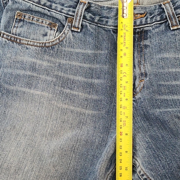 100% Cotton Flare Sz 8 Long American Eagle jeans Favorite Flare 9 inch rise - Picture 10 of 11